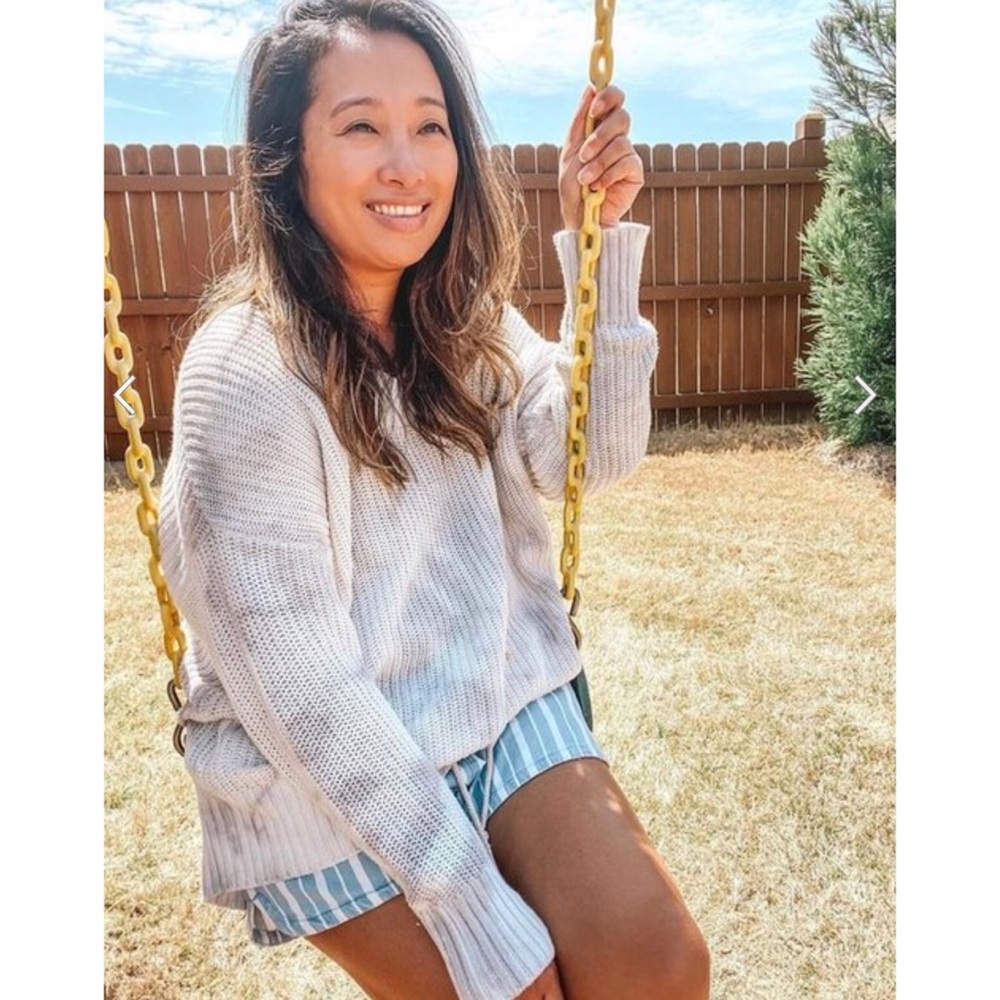 NEW [Aerie] Open Knit Oversized Tie Dye Sweater - Picture 7 of 14